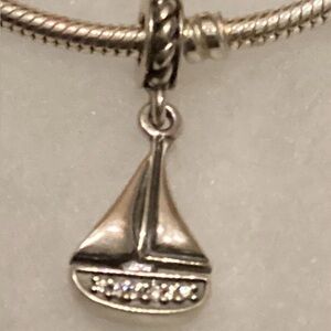 Pandora Sailboat “Sail Away” charm vintage Authentic